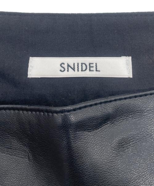 Snidel（スナイデル）Snidel (スナイデル) ストレッチレザータイトスカート ブラック サイズ:1の古着・服飾アイテム