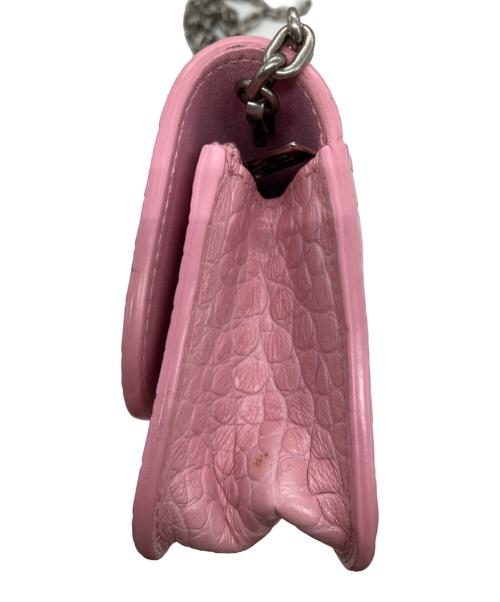 BALENCIAGA（バレンシアガ）BALENCIAGA (バレンシアガ) チェーンウォレット ゴシップ ショルダーバッグ ピンクの古着・服飾アイテム