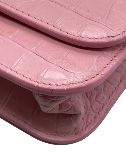 BALENCIAGA（バレンシアガ）BALENCIAGA (バレンシアガ) チェーンウォレット ゴシップ ショルダーバッグ ピンクの古着・服飾アイテム