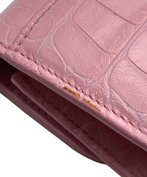 BALENCIAGA（バレンシアガ）BALENCIAGA (バレンシアガ) チェーンウォレット ゴシップ ショルダーバッグ ピンクの古着・服飾アイテム