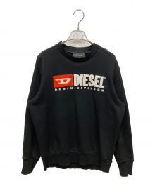 DIESEL（ディーゼル）の古着「ロゴスウェット」｜ブラック