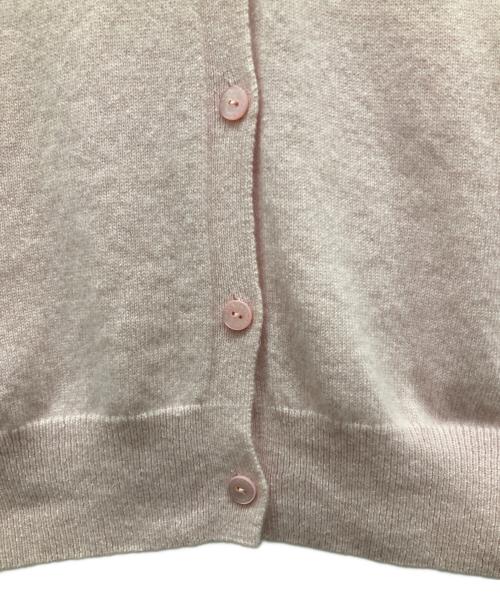 MACKINTOSH（マッキントッシュ）MACKINTOSH (マッキントッシュ) カシミヤクルーネックカーディガン ピンク サイズ:SIZE Mの古着・服飾アイテム
