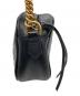 GUCCI (グッチ) GGマーモント スモールカメラバッグ ブラック：70000円
