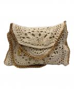 STELLA McCARTNEYステラマッカートニー）の古着「かぎ針編みチェーンショルダーバッグ」｜ベージュ