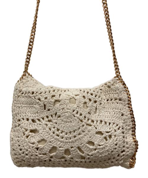 STELLA McCARTNEY（ステラマッカートニー）STELLA McCARTNEY (ステラマッカートニー) かぎ針編みチェーンショルダーバッグ ベージュの古着・服飾アイテム