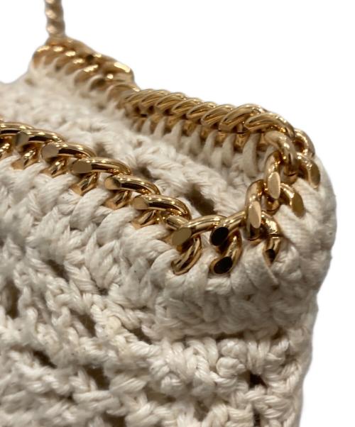 STELLA McCARTNEY（ステラマッカートニー）STELLA McCARTNEY (ステラマッカートニー) かぎ針編みチェーンショルダーバッグ ベージュの古着・服飾アイテム