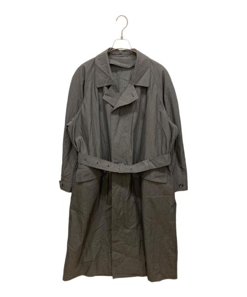 Yves Saint Laurent（イヴサンローラン）Yves Saint Laurent (イヴサンローラン) ステンカラーコート グレー サイズ:不明の古着・服飾アイテム