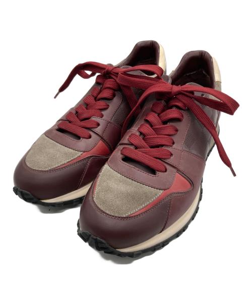 LOUIS VUITTON（ルイ ヴィトン）LOUIS VUITTON (ルイ ヴィトン) ダミエ コンビレザースニーカー ボルドー サイズ:SIZE 6の古着・服飾アイテム