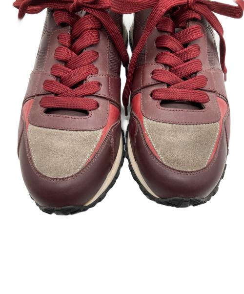 LOUIS VUITTON（ルイ ヴィトン）LOUIS VUITTON (ルイ ヴィトン) ダミエ コンビレザースニーカー ボルドー サイズ:SIZE 6の古着・服飾アイテム