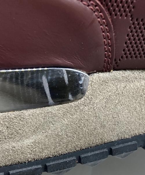 LOUIS VUITTON（ルイ ヴィトン）LOUIS VUITTON (ルイ ヴィトン) ダミエ コンビレザースニーカー ボルドー サイズ:SIZE 6の古着・服飾アイテム