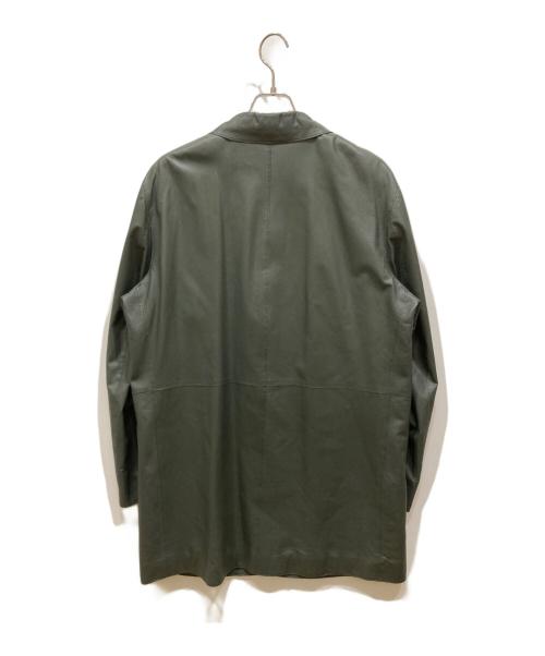 LANVIN（ランバン）LANVIN (ランバン) レザーコート グリーン サイズ:FREEの古着・服飾アイテム