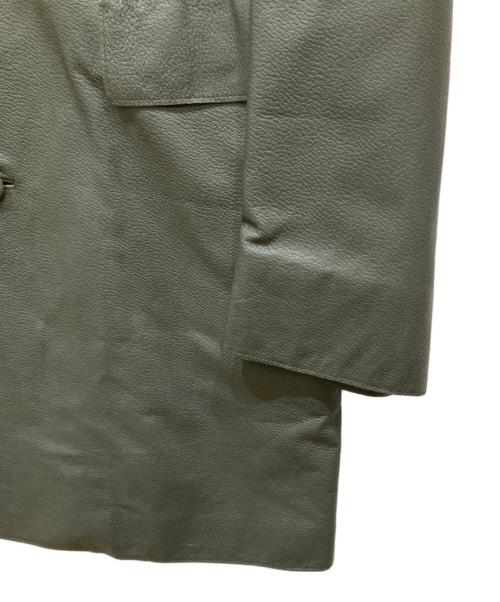 LANVIN（ランバン）LANVIN (ランバン) レザーコート グリーン サイズ:FREEの古着・服飾アイテム