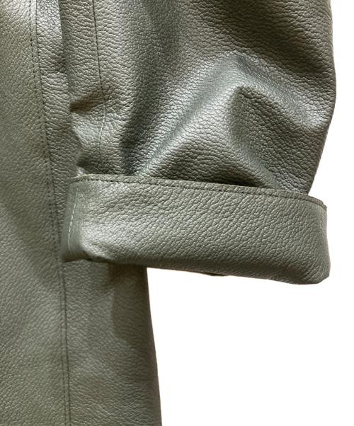LANVIN（ランバン）LANVIN (ランバン) レザーコート グリーン サイズ:FREEの古着・服飾アイテム