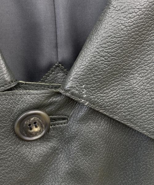 LANVIN（ランバン）LANVIN (ランバン) レザーコート グリーン サイズ:FREEの古着・服飾アイテム