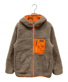 Patagonia（パタゴニア）の古着「キッズ・リバーシブル・レディ・フレディ・フーディ」｜オレンジ
