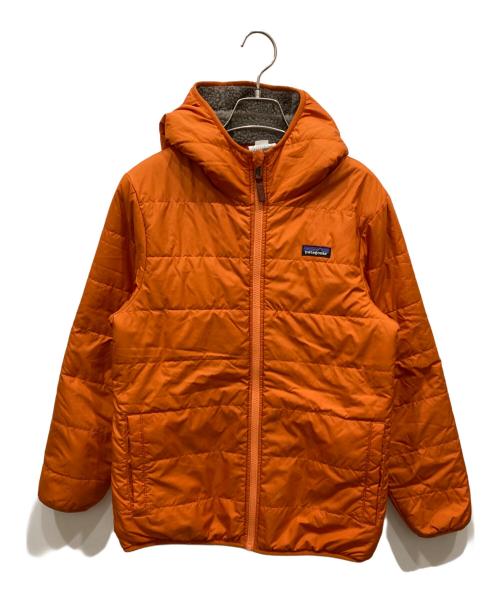 Patagonia（パタゴニア）Patagonia (パタゴニア) キッズ・リバーシブル・レディ・フレディ・フーディ オレンジ サイズ:100cmの古着・服飾アイテム