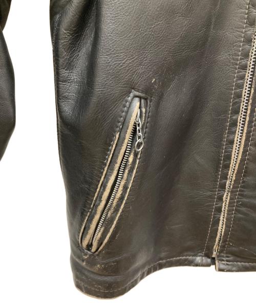 Schott（ショット）Schott (ショット) ボアライナー付シングルレザージャケット ブラック サイズ:36の古着・服飾アイテム