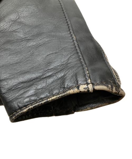 Schott（ショット）Schott (ショット) ボアライナー付シングルレザージャケット ブラック サイズ:36の古着・服飾アイテム