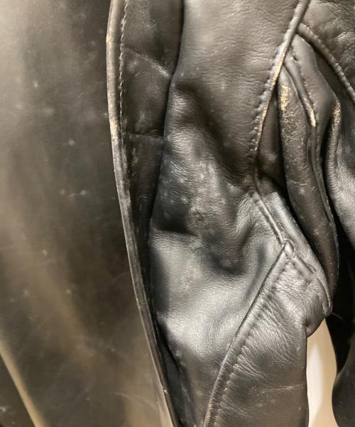 Schott（ショット）Schott (ショット) ボアライナー付シングルレザージャケット ブラック サイズ:36の古着・服飾アイテム