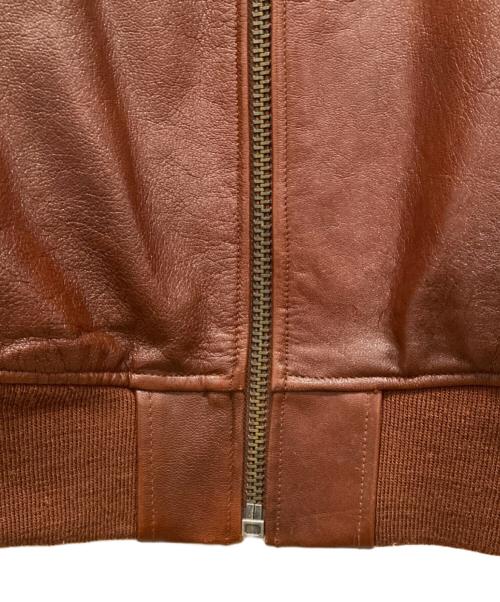 AVIREX（アヴィレックス）AVIREX (アヴィレックス) フライトレザージャケット ブラウン サイズ:SIZE Sの古着・服飾アイテム