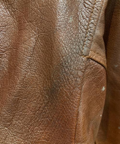 AVIREX（アヴィレックス）AVIREX (アヴィレックス) フライトレザージャケット ブラウン サイズ:SIZE Sの古着・服飾アイテム