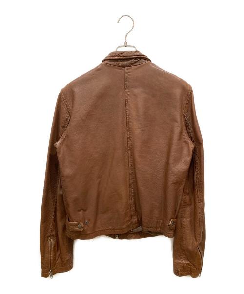 NUDIE JEANS（ヌーディー・ジーンズ）NUDIE JEANS (ヌーディー・ジーンズ) レザージャケット ブラウン サイズ:SIZE Sの古着・服飾アイテム