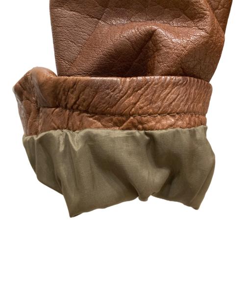 NUDIE JEANS（ヌーディー・ジーンズ）NUDIE JEANS (ヌーディー・ジーンズ) レザージャケット ブラウン サイズ:SIZE Sの古着・服飾アイテム