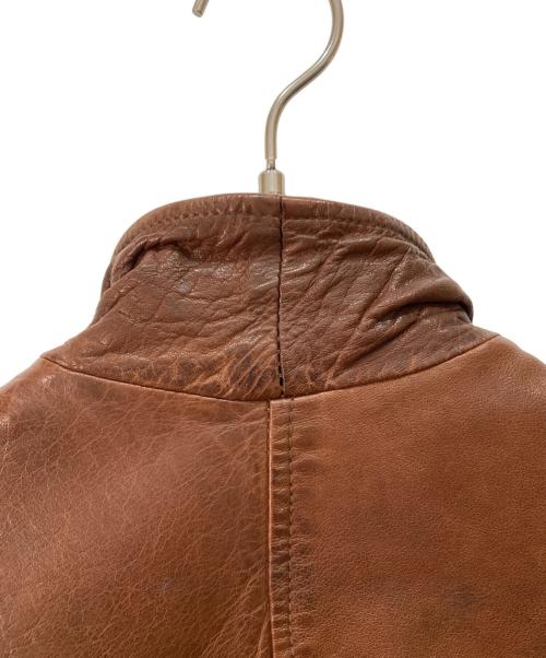 NUDIE JEANS（ヌーディー・ジーンズ）NUDIE JEANS (ヌーディー・ジーンズ) レザージャケット ブラウン サイズ:SIZE Sの古着・服飾アイテム