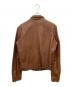 NUDIE JEANS (ヌーディー・ジーンズ) レザージャケット ブラウン サイズ:SIZE S：10000円