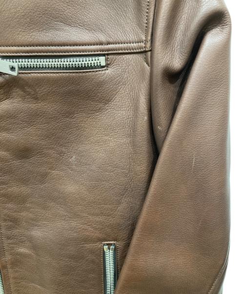 COACH（コーチ）COACH (コーチ) シングルライダースジャケット ブラウン サイズ:XSの古着・服飾アイテム