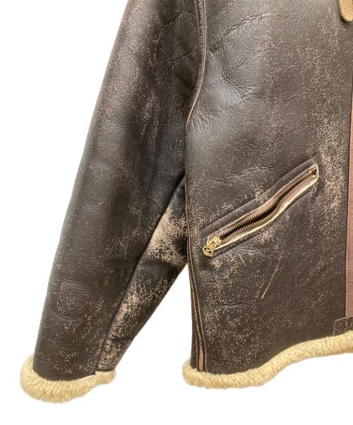 THE REAL McCOY'S（ザ・リアルマッコイズ）THE REAL McCOY'S (ザ・リアルマッコイズ) D-1ムートンジャケット ブラウン サイズ:Sの古着・服飾アイテム