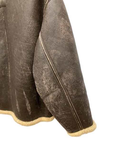 THE REAL McCOY'S（ザ・リアルマッコイズ）THE REAL McCOY'S (ザ・リアルマッコイズ) D-1ムートンジャケット ブラウン サイズ:Sの古着・服飾アイテム