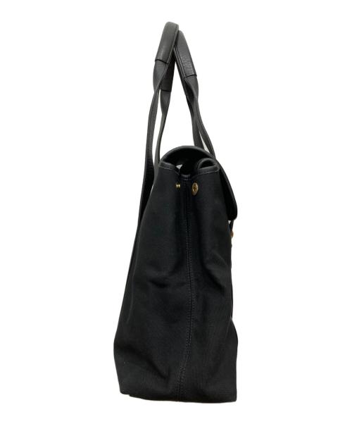 S.MANO（エス マーノ）s.mano (エス マーノ) コットンキャンバスフラップトート ブラックの古着・服飾アイテム