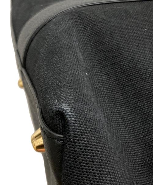 S.MANO（エス マーノ）s.mano (エス マーノ) コットンキャンバスフラップトート ブラックの古着・服飾アイテム