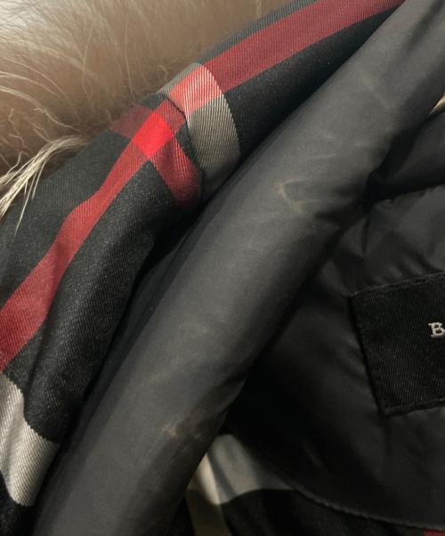 BURBERRY BLACK LABEL（バーバリーブラックレーベル）BURBERRY BLACK LABEL (バーバリーブラックレーベル) フォックスファーダウンジャケット ブラック サイズ:SIZE Mの古着・服飾アイテム