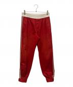 GUCCIグッチ）の古着「サイドラインイージートラウザーズパンツ」｜レッド