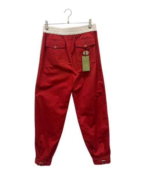 GUCCI（グッチ）GUCCI (グッチ) サイドラインイージートラウザーズパンツ レッド サイズ:SIZE 46の古着・服飾アイテム
