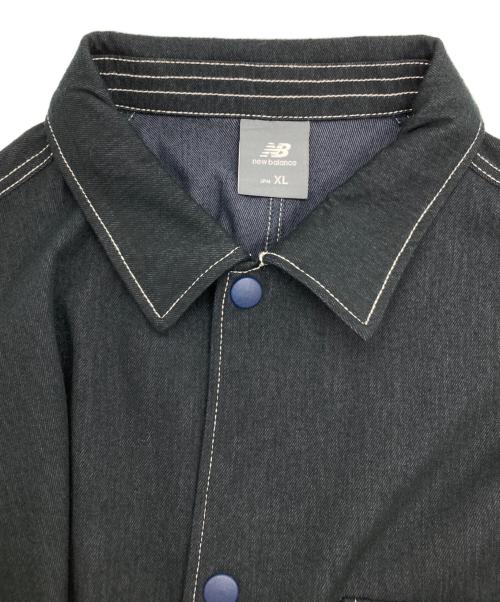 NEW BALANCE（ニューバランス）NEW BALANCE (ニューバランス) ジャージーデニムジャケット インディゴ サイズ:SIZE XLの古着・服飾アイテム
