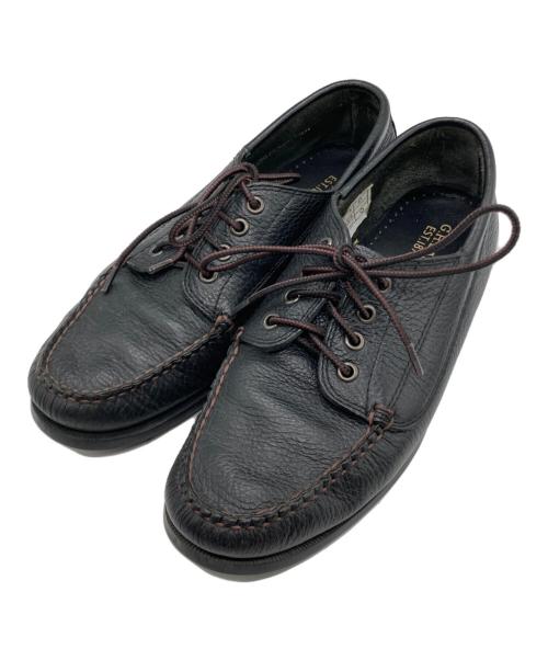 G.H.BASS（ジーエイチバス）G.H.BASS (ジーエイチバス) ブラックキャンプモックシューズ ブラック サイズ:42の古着・服飾アイテム