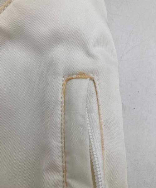 PRADA（プラダ）PRADA (プラダ) Re-Nylon xレザー バックパック ホワイトの古着・服飾アイテム