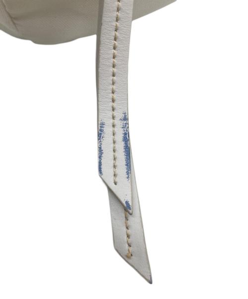 PRADA（プラダ）PRADA (プラダ) Re-Nylon xレザー バックパック ホワイトの古着・服飾アイテム