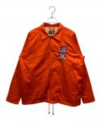 STUDIO D'ARTISANステュディオダルチザン）の古着「裏ボアコーチジャケット」｜オレンジ