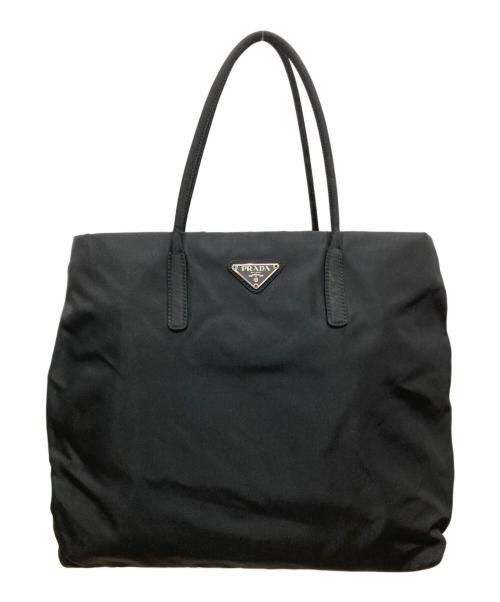 PRADA（プラダ）PRADA (プラダ) テスートナイロントートバッグ ブラックの古着・服飾アイテム