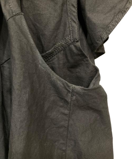 Curensology（カレンソロジー）Curensology (カレンソロジー) ポプリンラッフルブラウス グレー サイズ:SIZE Freeの古着・服飾アイテム