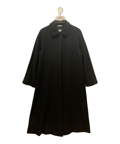 MaxMara（マックスマーラ）MaxMara (マックスマーラ) カシミヤ混ウールコート ブラック サイズ:40の古着・服飾アイテム