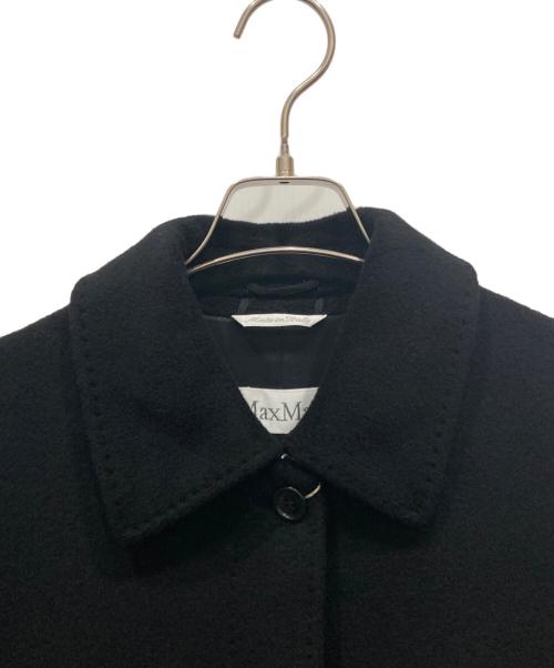 MaxMara（マックスマーラ）MaxMara (マックスマーラ) カシミヤ混ウールコート ブラック サイズ:40の古着・服飾アイテム