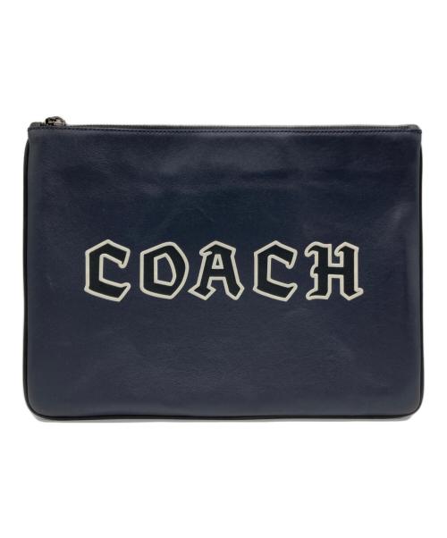 COACH（コーチ）COACH (コーチ) クラッチバッグ ネイビーの古着・服飾アイテム