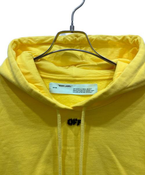 OFFWHITE（オフホワイト）OFFWHITE (オフホワイト) ARROW CROPED HOODIE イエロー サイズ:SIZE Mの古着・服飾アイテム