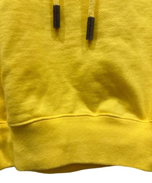 OFFWHITE（オフホワイト）OFFWHITE (オフホワイト) ARROW CROPED HOODIE イエロー サイズ:SIZE Mの古着・服飾アイテム