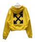 OFFWHITE (オフホワイト) ARROW CROPED HOODIE イエロー サイズ:SIZE M：15000円